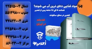 علت آب شدن مواد غذایی در فریزر